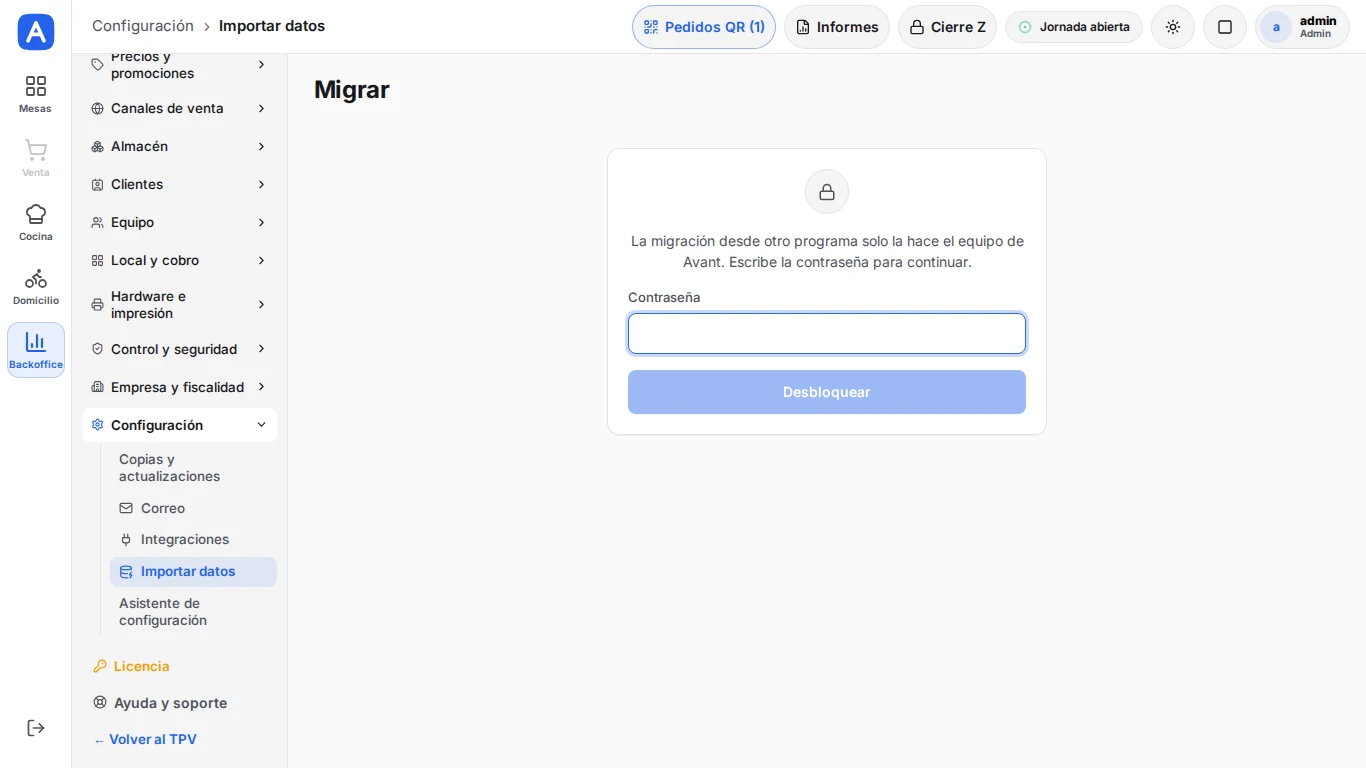 Configuración