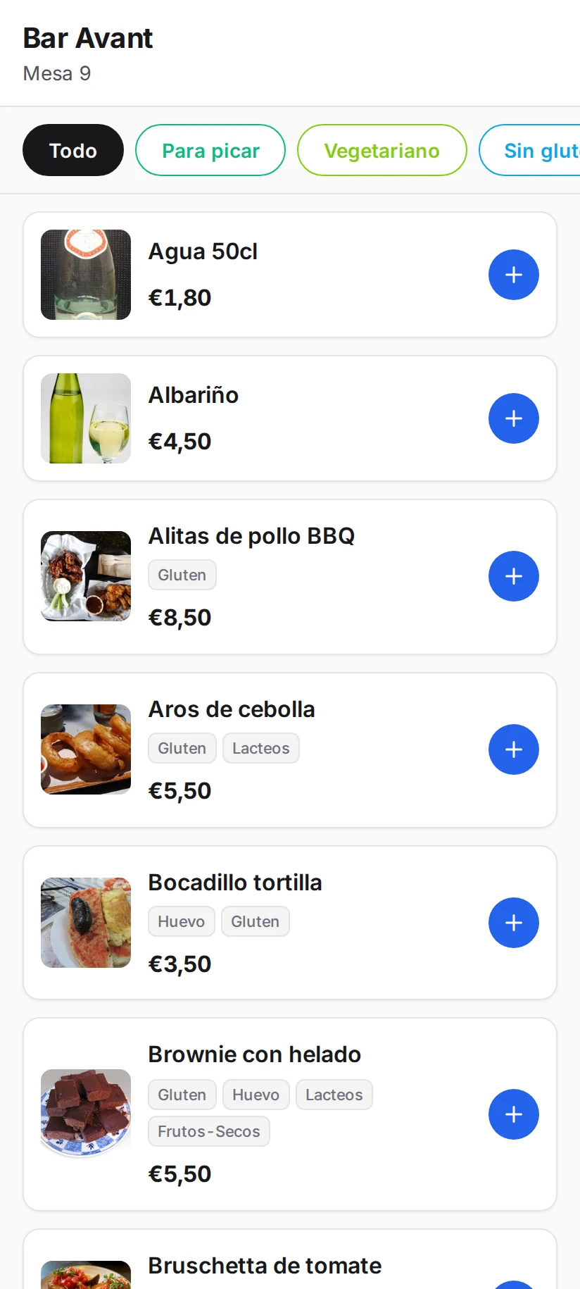 Módulo · Carta digital: QR en la mesa y pedidos online