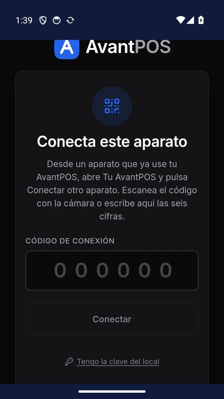 Conectar otro móvil o datáfono