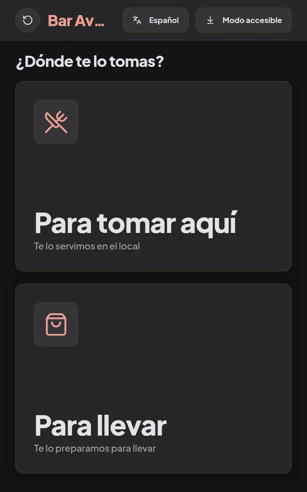 Así pide el cliente