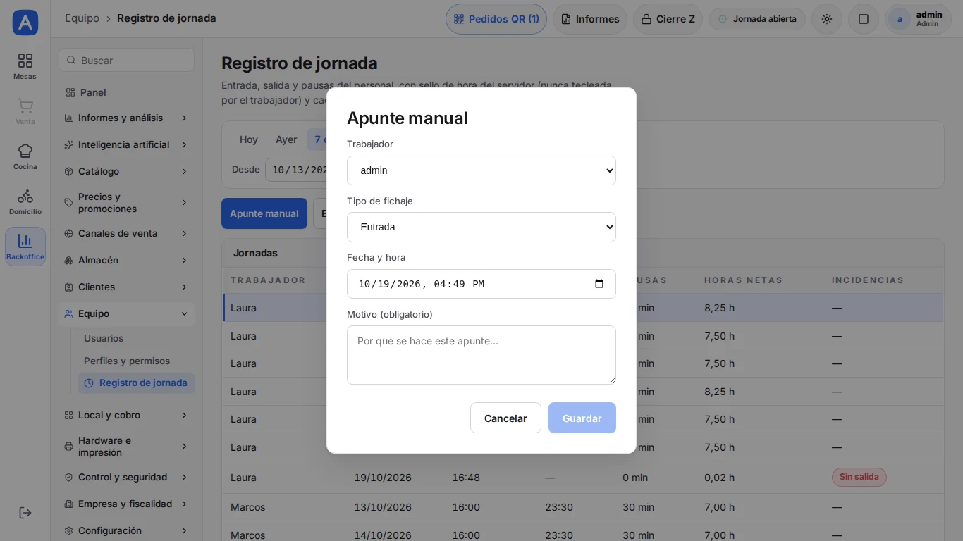 Preparación: quién ficha